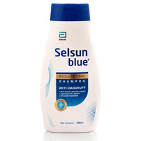 Selsun Blue Regular Care Shampoo For Men And Women With Added Conditioner, Helps Reduce Flaking And Itching, Control Dandruff, 200 Ml (Pack Of 1)