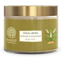 Forest Essentials Narangi & Nagkesar Facial Ubtan | Ayurvedic Face Pack For Tan Removal | Anti Tan Face Mask With Orange Peel & Sweet Almond | Reduces Acne Scars, 1 Count