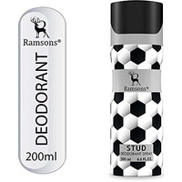 Ramsons - Stud Deodorant Spray | 200 Ml | Body Perfume For Men | Tn - Bergamot, Pineapple, Lavender, Orange Blossom | Mn - Jasmine, Rose, Lilly Of The Valley, | Bn - Amber, Leathery, Woody, Musk