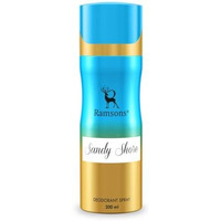 Ramsons - Sandy Shore Deodorant Spray | 200 Ml | Body Perfume For Women | Tn - Mint, Lavender, Bergamot, Mandarin Orange, Lemon | Mn - Sea Grass, Ginger, Jasmine, Rose | Bn - Musk, Sandalwood, Cedar