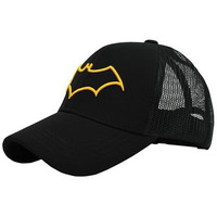 Bz Headwear Batman Snapback Trucker Caps With Mesh For Men And Women| Sport Adjustable Unisex Caps- Black (Pack Of 1) (Summer Caps, Gym Caps, Outdoor Caps,)