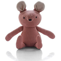 Pluchi Jerry Cotton Knitted Stuffed Soft Toys For Babies & Kids(Blush Pink & Ivory)