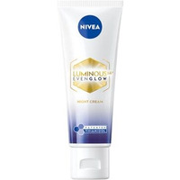 Nivea Luminous Even Glow Night Cream With Thiamidol And Hyaluronic Acid For Dark Spots Reduction And Deep Moisturization, Even Skin Tone, Reduces Dullness| 40Ml