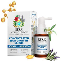 Sesa Ayuscience 3% Redensyl, 4% Anagain, 2% Kerascalp Hair Growth Serum With Rosemary, Bhringraj, Neem For Hair Growth Strengthens Roots Controls Hair Fall - 30Ml