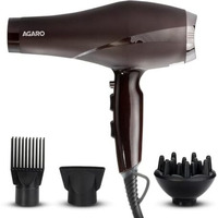 Agaro Hd-1120 2000W Ac Professional Hair Dryer With Comb, Concentrator & Diffuser Nozzles, Hot & Cold Air, 2 Speed & 3 Temperature Settings With Cool Shot, Hair Dryer & Blower For Men & Women