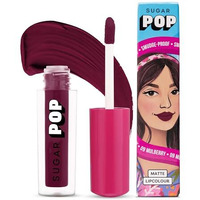 Sugar Pop Matte Lipcolour | Lasts Upto 8 Hrs | Pink Lipstick For Women | Vitamin E Infused | Non-Drying, Smudge Proof, Long Lasting | 1.6Ml - 09 Mulberry