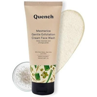 Quench Botanics Rice Water Gentle Exfoliation Cream Face Wash | Korean Face Wash For Glowing Skin | Brightens & Hydrates Skin With Aloe Vera & Vitamin E | Made In Korea (100Ml)