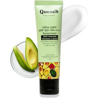 Quench Botanics Bravocado Sunscreen Spf 50+ Pa++++ Korean Sunscreen With Vitamin E & Avocado,No White Cast Lightweight & Non-Sticky, Uva & Uvb Protection For Women & Men (50Ml) All Skin Type