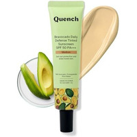 Quench Botanics Quench Daily Defense Tinted Sunscreen Spf 50 Pa+++ For Glowing Skin With Avocado & 2% Niacinamide Blue Light Protection Satin-Matte Finish Made In Korea Medium, 50Ml | For Normal Skin