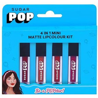 Sugar Pop 4 In 1 Mini Matte Lipcolour Kit | Vitamin E | Smudgeproof | Long-Lasting Wear | 4 N X 1.1 Ml - 01 Cult Classics