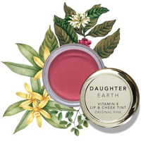 Daughter Earth Vegan Lip And Cheek Tint | Matte Natural Blush For Women | Lip Tint With Vitamin E | Nourishing Cheek Tint, 4.5G - Original Pink