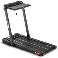 Powermax Fitness Jogpad-3 (4Hp Peak) Motorized 2 In 1 Under Desk Treadmill For Home Workout | Walkingpad | Remote Control, Max User 110Kg, Top Speed 12 Kmph, Led Display, Bluetooth,Speaker,Ipad Holder
