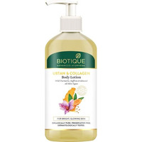 Biotique Ubtan & Collagen Light Gel Oil-Free Body Lotion For Smooth, Healthy & Glowing Skin With Goodness Of Turmeric & Saffron|For Men & Women -300Ml