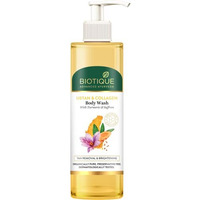 Biotique Ubtan & Collagen Body Wash With Goodness Of Turmeric & Saffron For Unclogging Pores|Fresh And Radiant Skin|For Men & Women - 200Ml