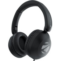 Zebronics Boom Wired Headphone, Over Ear, In-Line Mic, Foldable, 1.5 Meter Cable, For 3.5Mm (Mobile | Tablet | Laptop | Mac), Soft Cushion, 40Mm Drivers (Black)