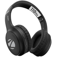 Zebronics Aeon Wireless Headphone With 110H Battery Backup, Supports Bluetooth & Aux, Gaming Mode, Enc, Dual Pairing, Rapid Charging (Black)