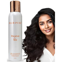 Hair Pure Dry Shampoo | Refreshes Hair Instantly & Add Volume | Absorbs Excess Oil | No White Residue | With Natural Ingredients Coconut Oil & Shea Butter | For Women & Men -200Ml