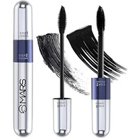 Mars Double Trouble Volumizing And Lengthening Mascara | 2-In-1 Mascara For Women | Long Lasting (15 Ml) (Black)