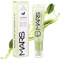 Mars Glow O' Clock Gel Primer For Face Makeup | Enriched With Green Tea Extracts | Dewy Primer | Long Lasting | Power Grip | Ideal For Dry Skin (30Ml)