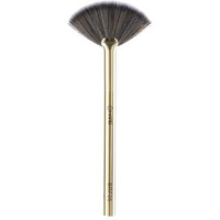 Mars Artist's Arsenal Professional Fan Brush For Face Highlighting | Precise Synthetic Brushes | Feather Soft Touch | Perfect For Highlighting | Luxe Packaging Makeup Brush (Golden)