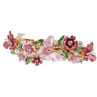 Yellow Chimes Hair Clips For Women Girls Barrette Hair Clips For Women Hair Accessories For Women Enameled Butterfly Clips For Women Pink French Barrette Hair Clips For Women And Girls Gift For Women & Girls
