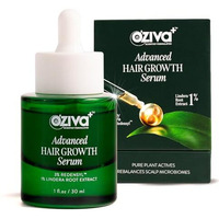 Oziva+ Advanced Hair Growth Serum With 3% Redensyl & 1% Lindera Root Extract | Balances Scalp Microbiome & Activates Hair Growth | Scientist Formulated With Pure Plant Actives | No Side Effects | 30Ml