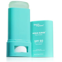 Earth Rhythm Aqua Surge Hyaluronic Sunscreen Stick Spf 60, Pa++++ Uva/Uvb Protection With Hyaluronic Acid & Ceramides For Hydration, Lightweight, No White Cast Sunscreen For Dry Skin - 20G