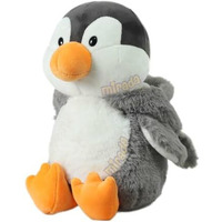 Mirada Cute Grey Penguin Soft Toy For Girls/Kids | Huggable Hoodie Penguin Soft Toy | Stuffed Plush Animal | Ideal For Birthdays & Special Occasions - 25Cm