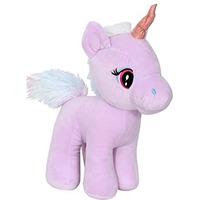 Mirada Plush Stuffed Purple Standing Unicorn Soft Toy For Girls/Kids | Floppy And Glittery With Sparkling Horn | - 29Cm