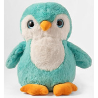 Mirada Turquoise Glitter Eye Penguin Soft Toy | Cute Plush Animal For Kids, Girls, And Toddlers | Huggable Stuffed Toy Ideal For Birthday Gifts - 25 Cm