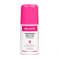 Bellavita Deo White Natural Underarm Roll On Deodorant For Women |Control Odour|Alcohol-Free| Antiperspirant For Long Lasting Freshness 50Ml