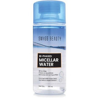 Swiss Beauty Bi-Phased Micellar Face Cleansing Water | Removes Dirt, Impurities And Waterproof Makeup | With Aloe Vera And Witch Hazel | 100 Ml
