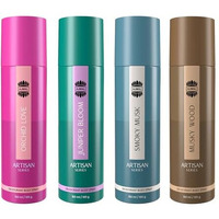 Ajmal Artisan Orchid Love, Juniper Bloom, Smoky Musk, And Musky Wood Deodorant Perfume 150Ml Each - Unisex Pack Of 4