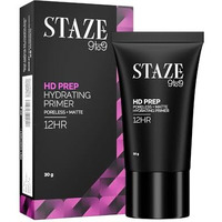 Staze 9To9 Hd Prep Hydrating Primer | For Smooth & Flawless Base | Blurs Pores, Fine Lines & Wrinkles | Waterproof Makeup Base | 12H Longlasting | Suitable For All Skin Types | 30 G