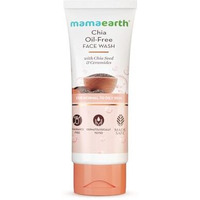 Mamaearth Chia Oil-Free Face Wash With Chia Seed & Ceramides | For Normal To Oily Skin | For Hydrated Glow | Co-Created With Dermats | Strengthens Skin's Natural Barrier | Oil-Free Formula | Cleanses Deeply | Fragrance & Soap Free | 100 Ml