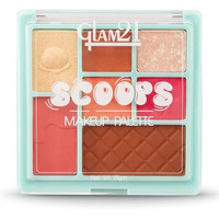 Glam21 Scoop Makeup Palette | Face Palette With Eyeshadow, Blusher, Contour And Highlighter | Mix Of Mattes & Shimmers | Highly Pigmented | Travel-Friendly | All-In-One Kit |Cotton Candy|15Gm