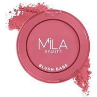 Mila Beaut Blush Babe Powder Blush | Matte Finish Long-Lasting Pigment | Easy To Blend | Non-Drying With Rosehip Oil, Jojoba Oil And Vitamin E | Shade (Berry Punch, 5G)