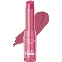 Mila Beaut Creamy Comfort Matte Long-Lasting Lipstick For Women | Highly Pigmented & Hydrating Lipstick With Jojoba | Single Swipe Application | Suitable For Indian Skin Tones - Soft Pink