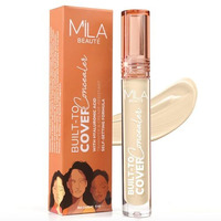 Mila Beaut Built To Cover Liquid Concealer For Women With Spf & Hyaluronic Acid| Full Coverage Matte Finish Concealer For Dark Circles | Easily Blendable & Waterproof Formula| Suitable For Indian Skin Tones - 103Y Cream Vanilla