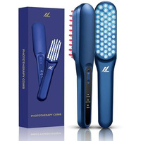 Nexlev Hair Phototherapy Comb | Scalp Massager | Led Red Light For Hair Growth|Blue Light To Reduce Dandruff | Hair Fall Control |Type C |90 Min Use|Targeted Laser Hair Growth Treatment|3 Modes|Le-02