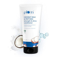 Plum Coconut Milk & Peptides Conditioner For Dull & Rough Hair I Provides Soft, Smooth & Silky Hair I Strengthen & Hydrate Strand | Hair Conditioner For Women & Men I 175G