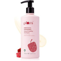 Plum Hibiscus & Ceramides Long & Healthy Shampoo | Hydrates & Conditions Hair, Prevents Split Ends |Contains Hibiscus Extracts, Ceramides | Sls & Paraben Free| 100% Vegan | 250Ml