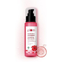 Plum Hibiscus & Ceramides Smoothing Hair Serum | Enriched With Jojoba Oil & Vitamin E | Nourishing Formula For Long, Frizz-Free Hair | Suitable For All Hair Types | 100% Vegan & Cruelty-Free | 75Ml