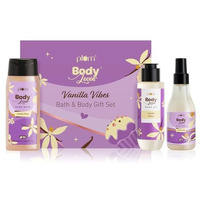 Plum Bodylovin' Vanilla Vibes Bath & Body Gift Set | Body Wash | Body Mist | Body Oil | Long-Lasting Warm Vanilla Fragrance | Gift Set For Women | Gifting For Birthday, Valentine's, Anniversary, Rakhi & Special Occasions| Premium Gift Packaging | Pack Of 3