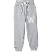T2F Girl's Regular Fit Track Pants (Gls-Jog-01_Grey_15 Years-16 Years)