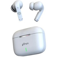 Ptron Basspods P251+ In-Ear Tws Earbuds With 50H Playtime, 12Mm Drivers, Trutalk Ai-Enc Calls, Hd Mic, Movie Mode, Touch Controls, Bluetooth 5.1 Wireless Headphones, Type C Fast Charging & Ipx4(White)