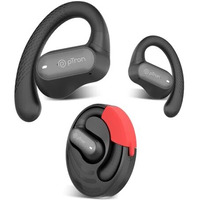 Ptron Newly Launched Zenbuds Pro 1 Open Ear Wireless Earbuds, Safebeats Design, Quad Mic Enc Calls, Immersive Audio, 50H Playtime, Bluetooth V5.3 Headphones, Touch Control, Type C Fast Charging(Black)