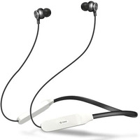 Zimo Aeroflex Bluetooth 5.2 Wireless In-Ear Headphones, 18Hrs Playtime, Deep Bass, Hd Calls, Dual Device Pairing, Voice Assist, Type-C Fast Charge Wireless Neckband, Ipx4 Water Resistant (White/Black)
