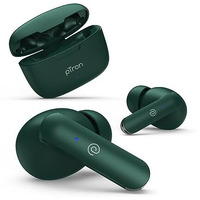 Ptron Bassbuds Duo In-Ear Wireless Earbuds, Immersive Sound, 32H Playtime, Clear Calls Tws Earbuds, Bluetooth V5.1 Headphone, Type-C Fast Charging, Voice Assistant & Ipx4 Water Resistant (Dark Green)