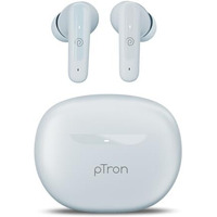 Ptron Bassbuds Astra In-Ear Tws Earbuds With Stereo Sound, 34Hrs Playtime, Stereo Calls, Bluetooth V5.3 Headphones With Quick Pairing, Touch Control, Voice Assistant, Type C Charging & Ipx4 (Grey)